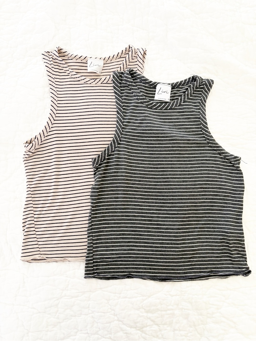 Livi by Olivia Rae size medium stripe tank bundle